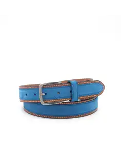 Cintura casual da uomo in nabuk e cuoio