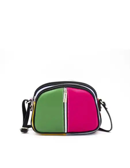 Borsa donna in pelle modello Brigitte mini multicolor
