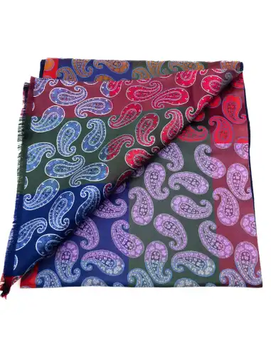 Sciarpa in seta foderata in lana