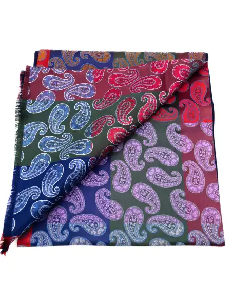 Sciarpa in seta foderata in lana