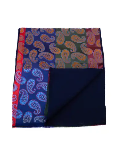 Sciarpa in seta foderata in lana