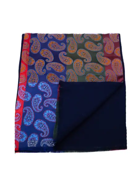 Sciarpa in seta foderata in lana